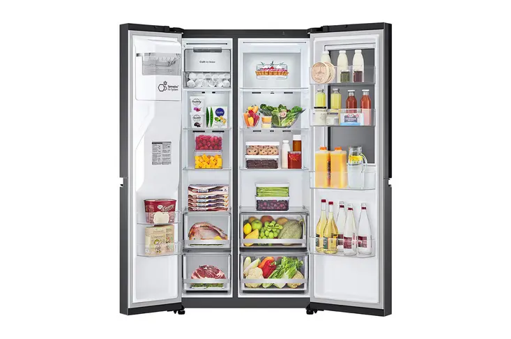 Screenshot 2025-08-18 at 20-43-01 Refrigeradora Side By Side 23.8pᶟ (Net) _ 22.4pᶟ (Gross) ThinQ™ Door-in-Door™ Craft Ice™ Negro Mate - VS25XHWCB LG PA.webp